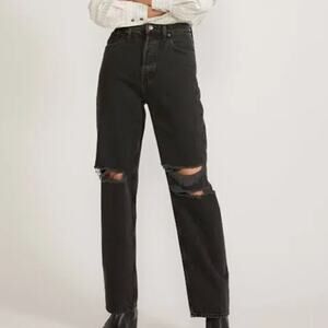 Etica Black Tyler Vintage Straight Jeans Button Fly